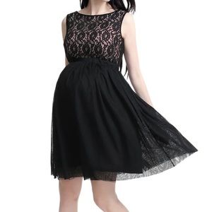 Maternity Dress NWT kim and Kai Black Lace